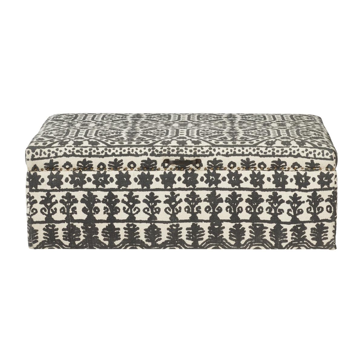 Cranesbill Upholstered Ottoman - Soft charcoal – image 1