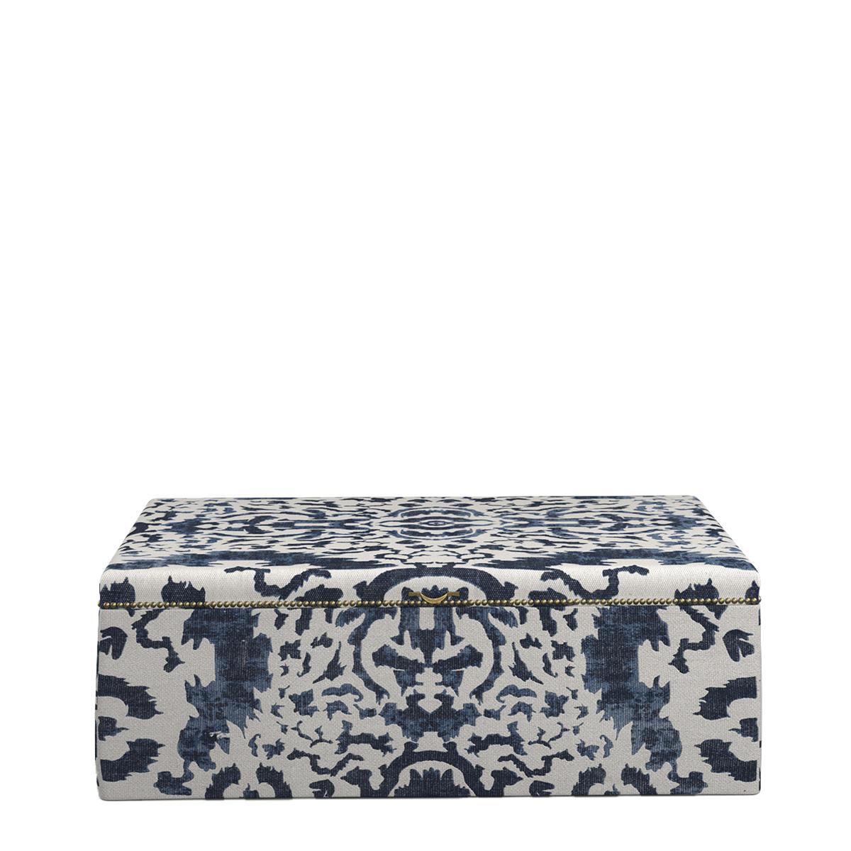 Nesbitt Upholstered Ottoman - Blue – image 2