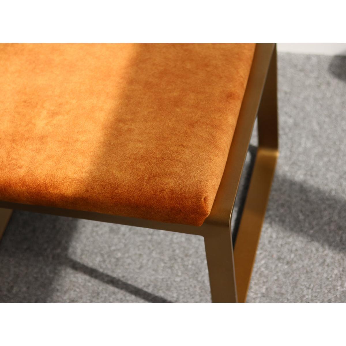 Gallery Direct Fabien Footstool Ochre | Outlet – image 2