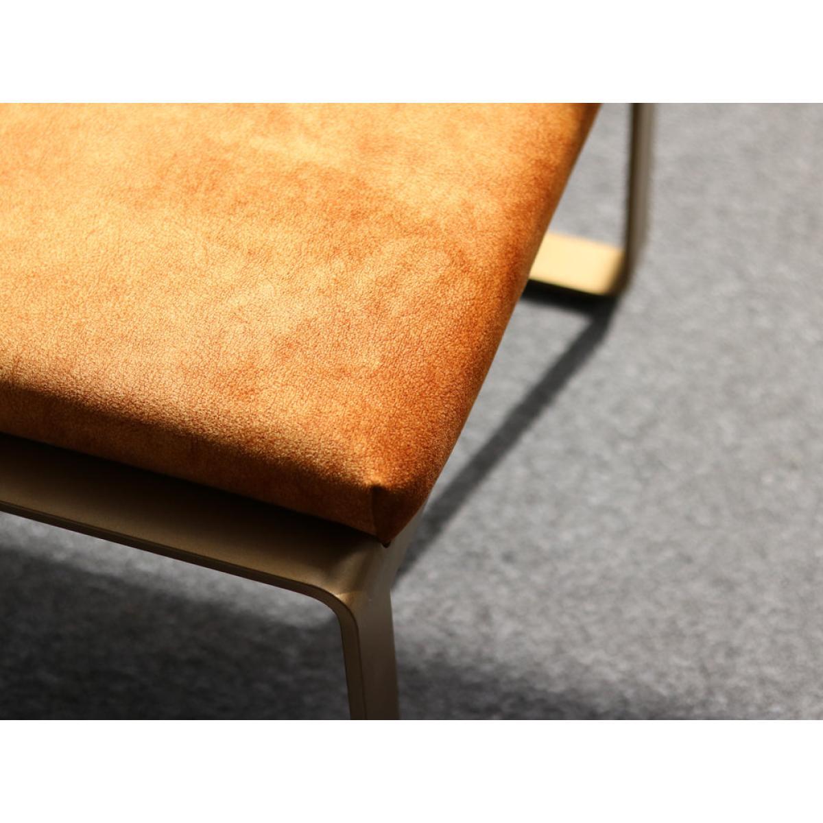 Gallery Direct Fabien Footstool Ochre | Outlet – image 3