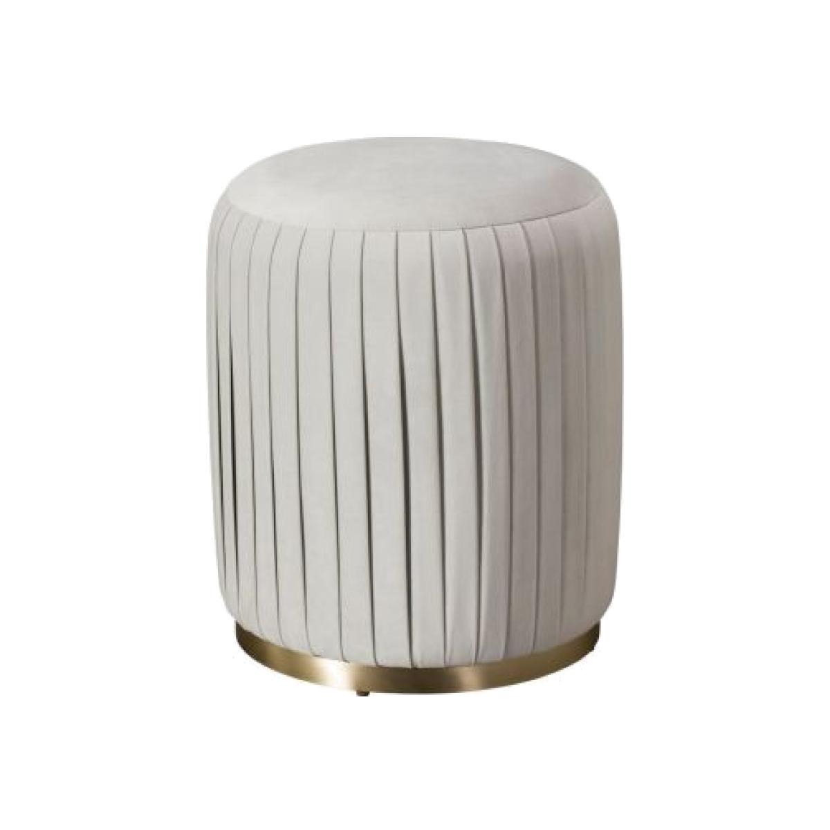 Baker Mayfair Ottoman Silver