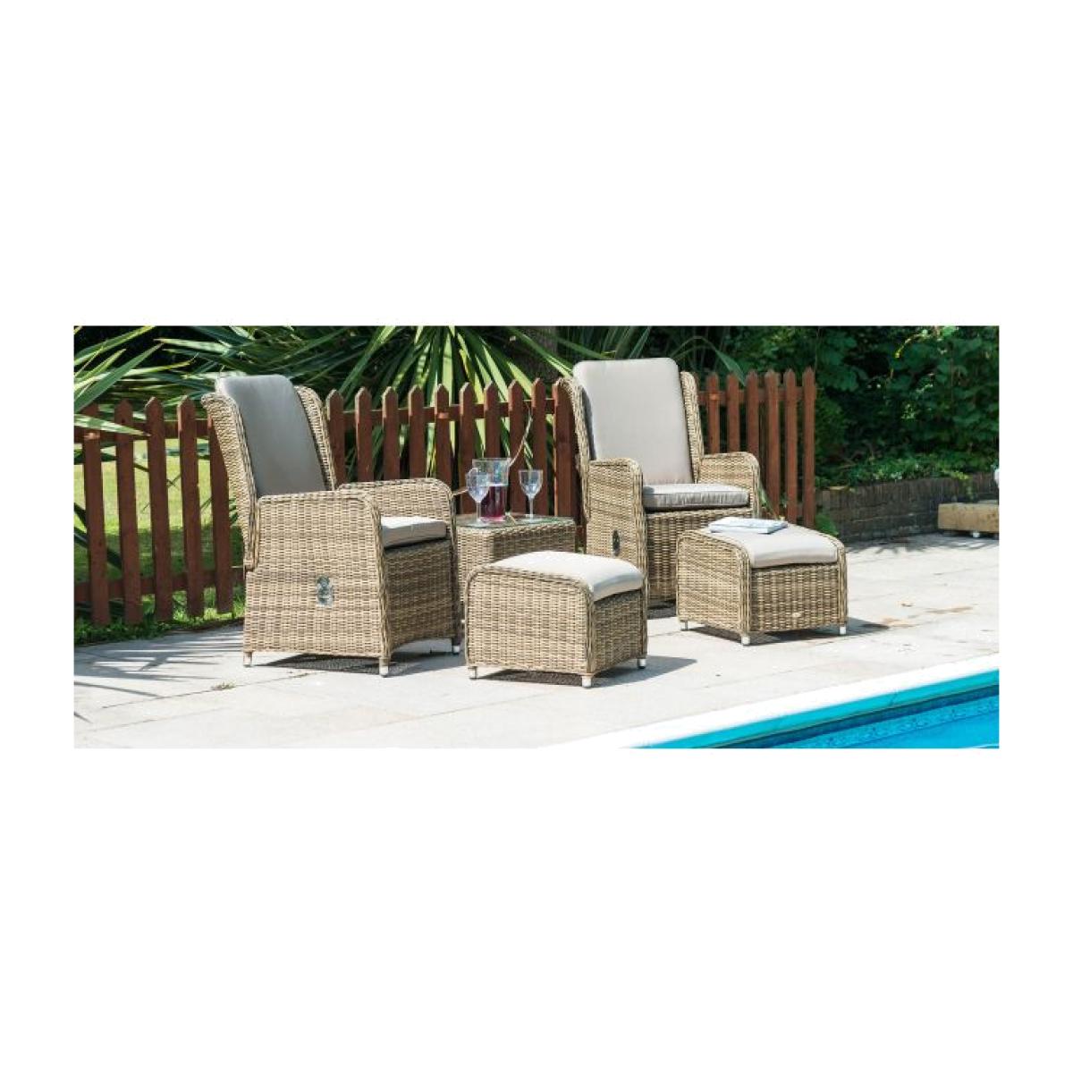 Katie Blake Seville High Back Reclining Chairs With Footstools – image 1