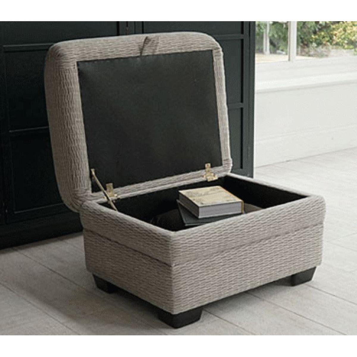 Parker Knoll Lifestyle Storage Footstool Fabric – image 2