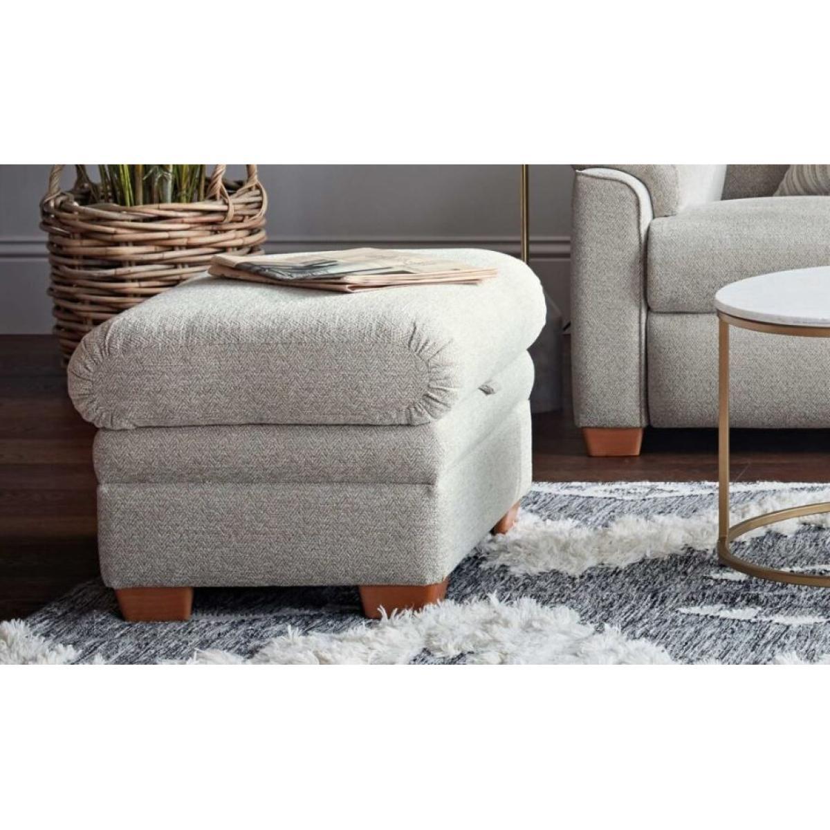 Parker Knoll Lifestyle Storage Footstool Fabric – image 3
