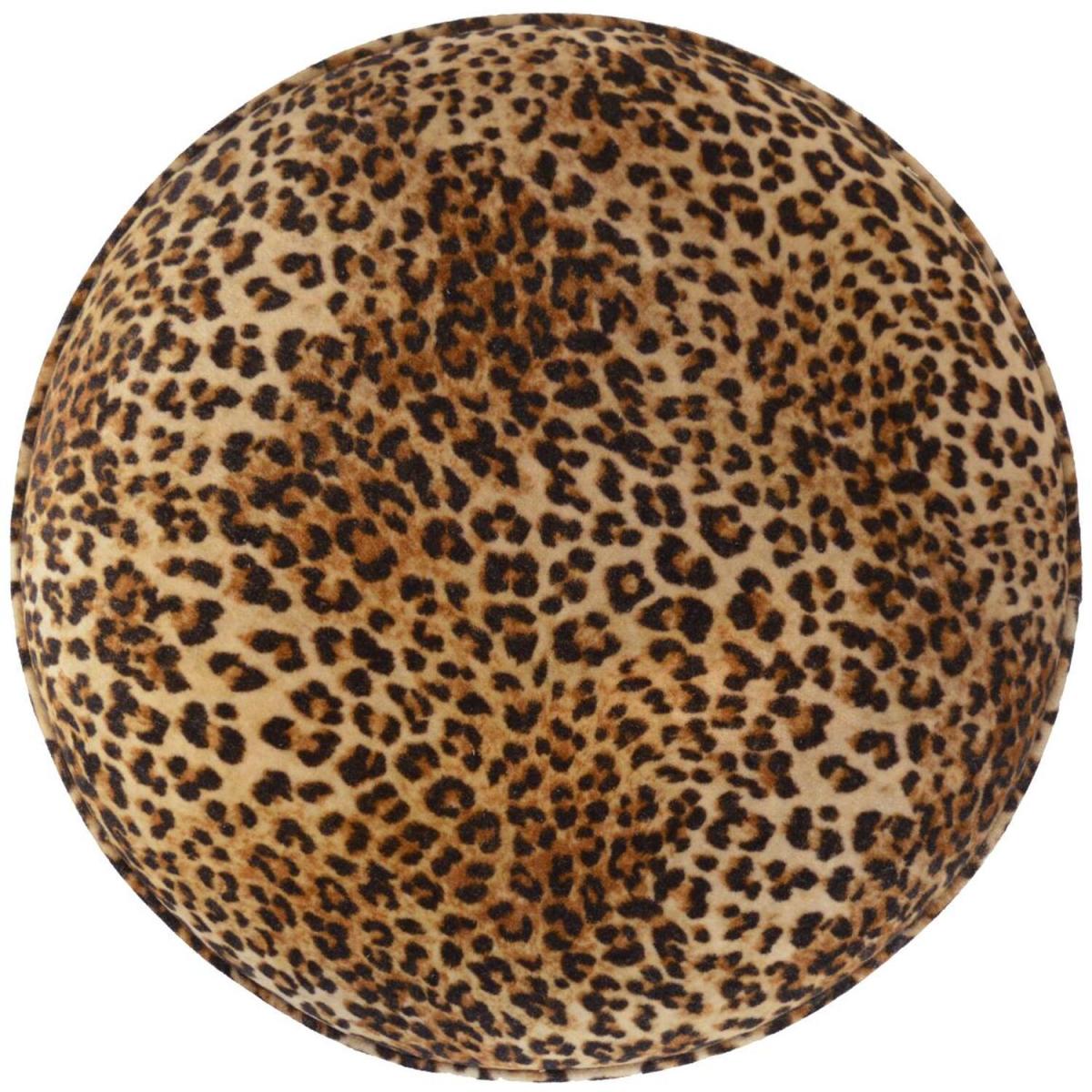 Modern Hand Crafted Leopard Nordic Style Footstool - Brown – image 4