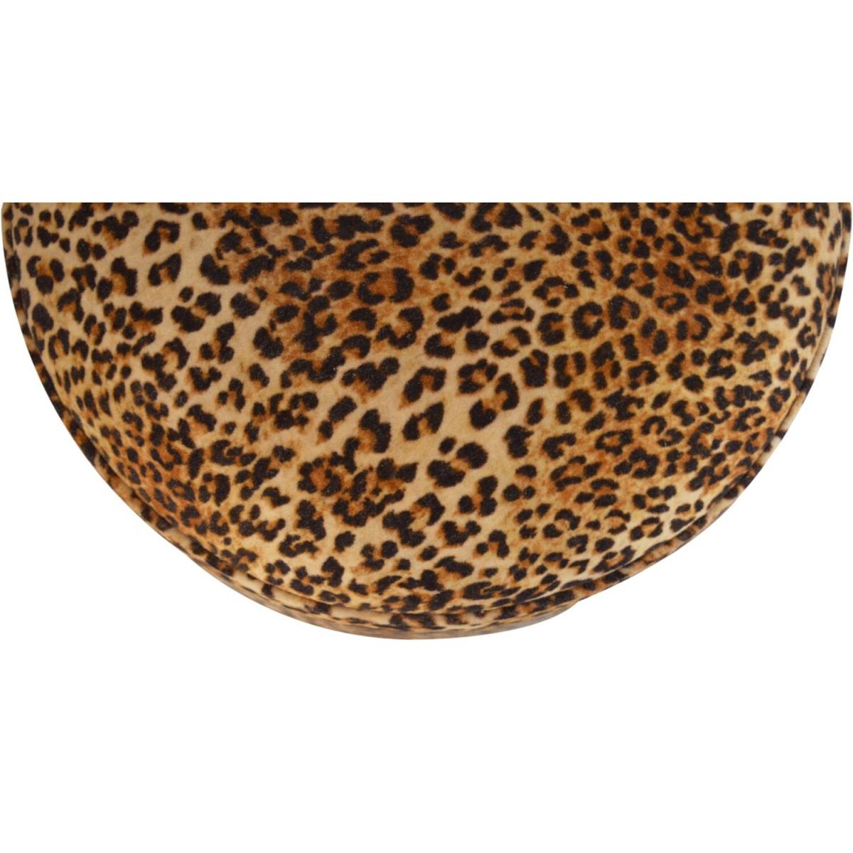 Modern Hand Crafted Leopard Nordic Style Footstool - Brown – image 6