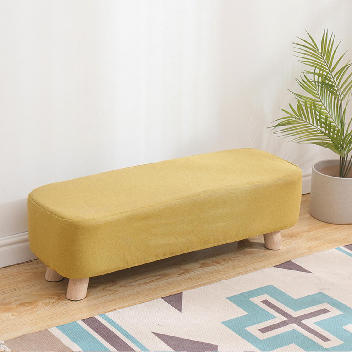 Rectangle Accent Footstool - Yellow / 81cm – image 2