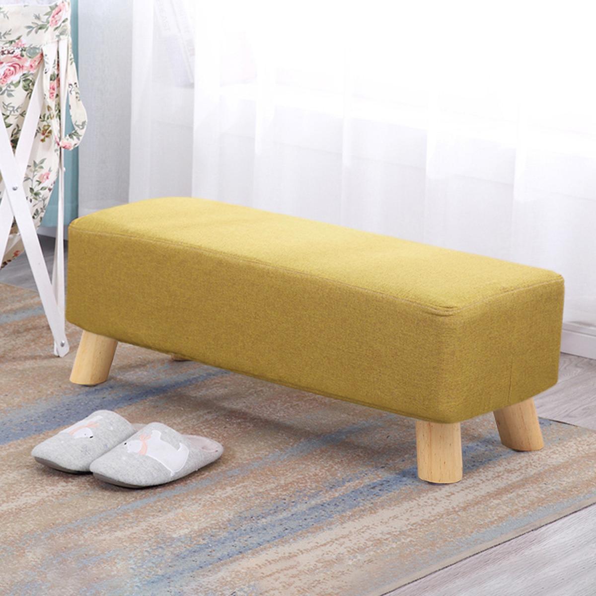 Rectangle Accent Footstool - Yellow / 81cm – image 3