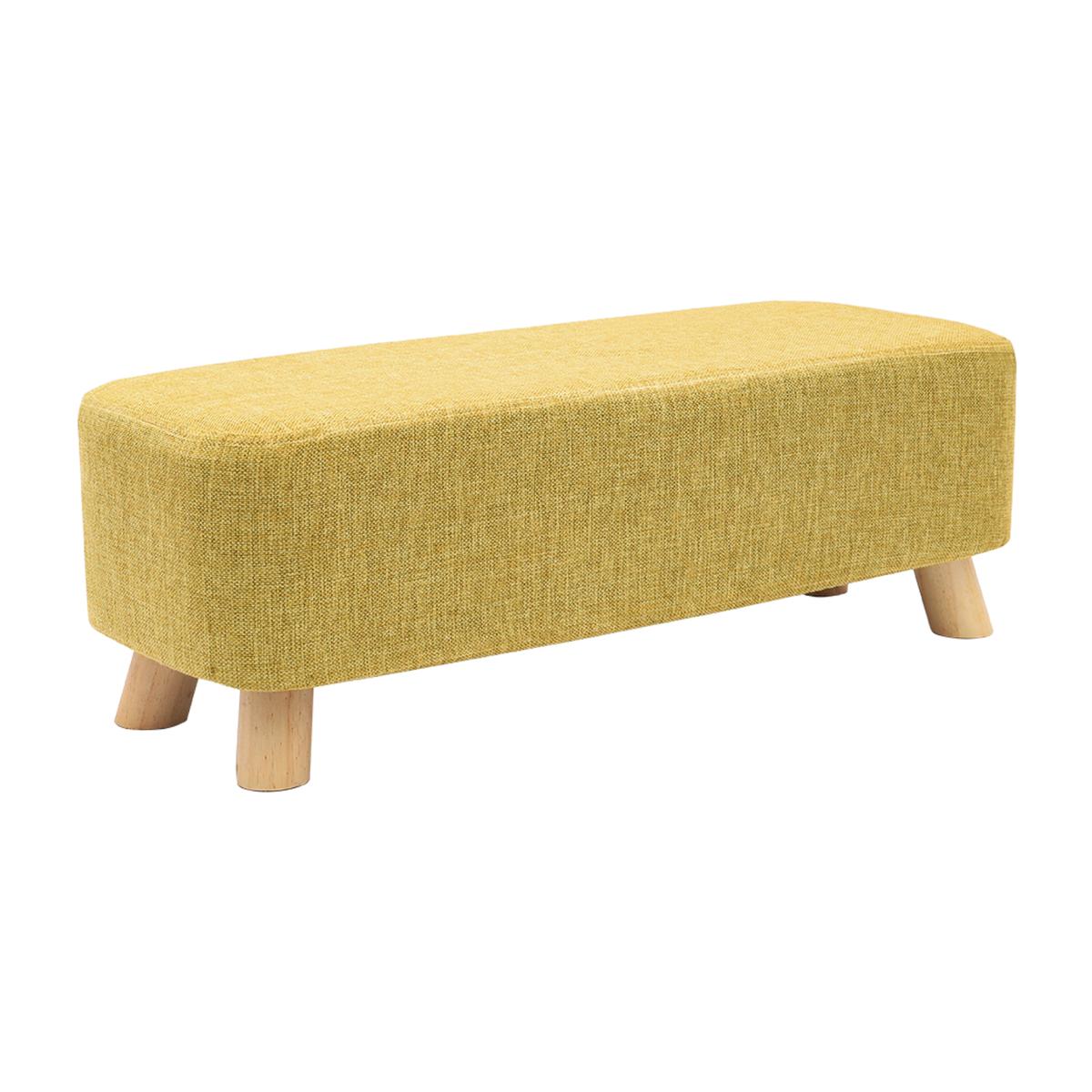 Rectangle Accent Footstool - Yellow / 81cm – image 1