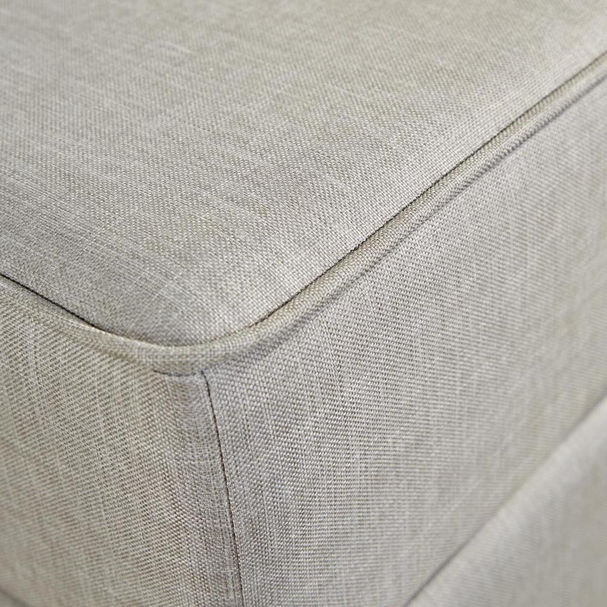 Scott Square Ottoman Storage Footstool - Light Grey - Light Grey – image 3