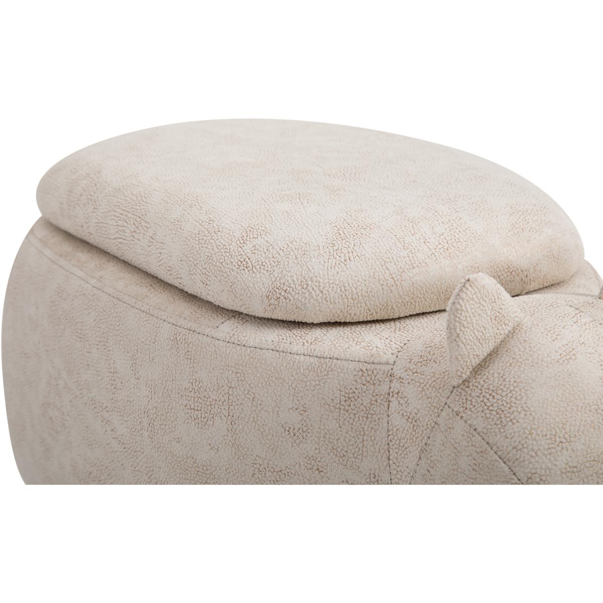 Rhino Storage Stool & Footrest with Wooden Frame - Grey – image 9