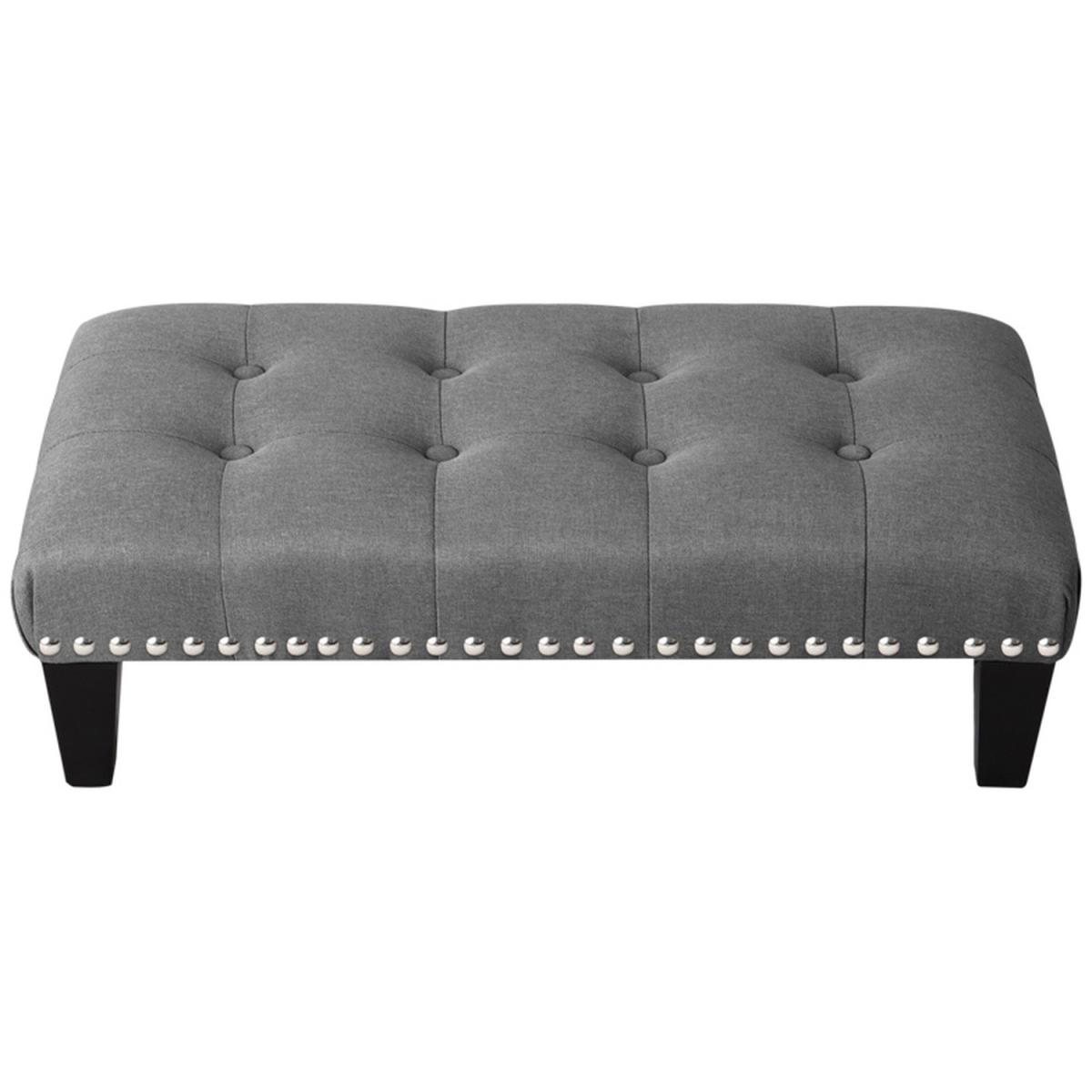 Rectangle Footstool - Light Grey / 71cm – image 3