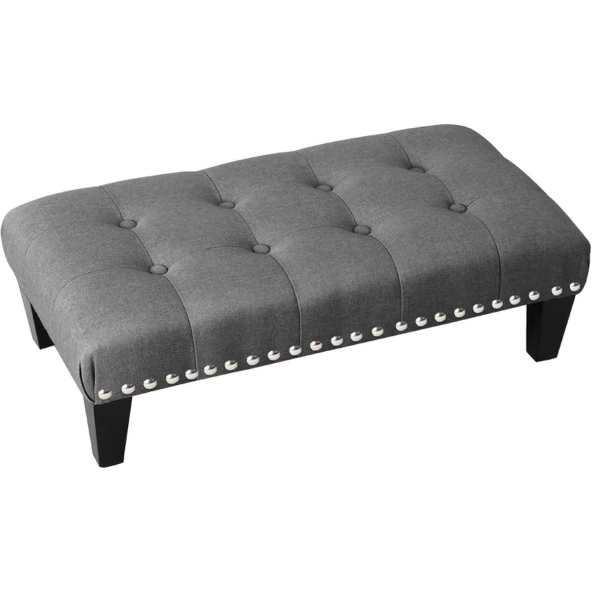 Rectangle Footstool - Light Grey / 71cm – image 5