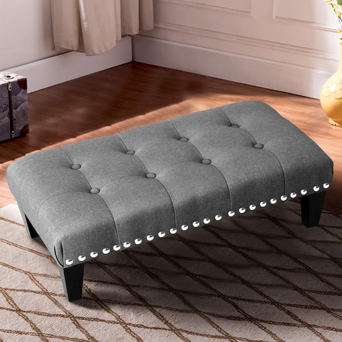 Rectangle Footstool - Light Grey / 71cm – image 6