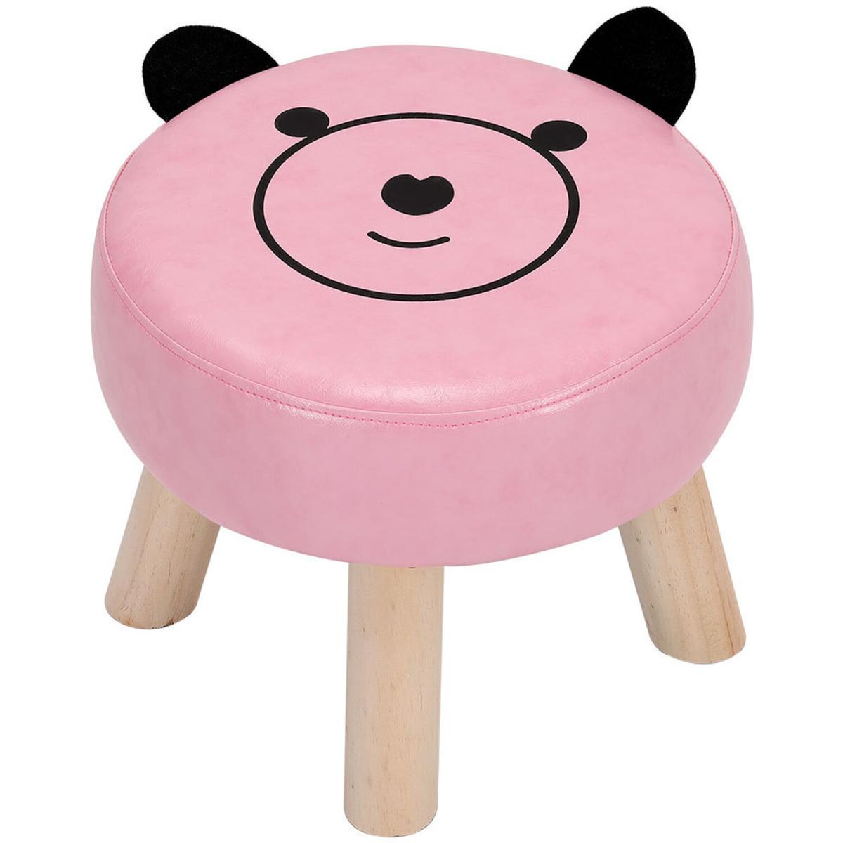 Round Smile Face Ottoman - Pink – image 2