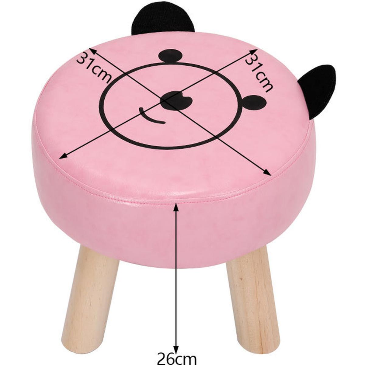 Round Smile Face Ottoman - Pink – image 7