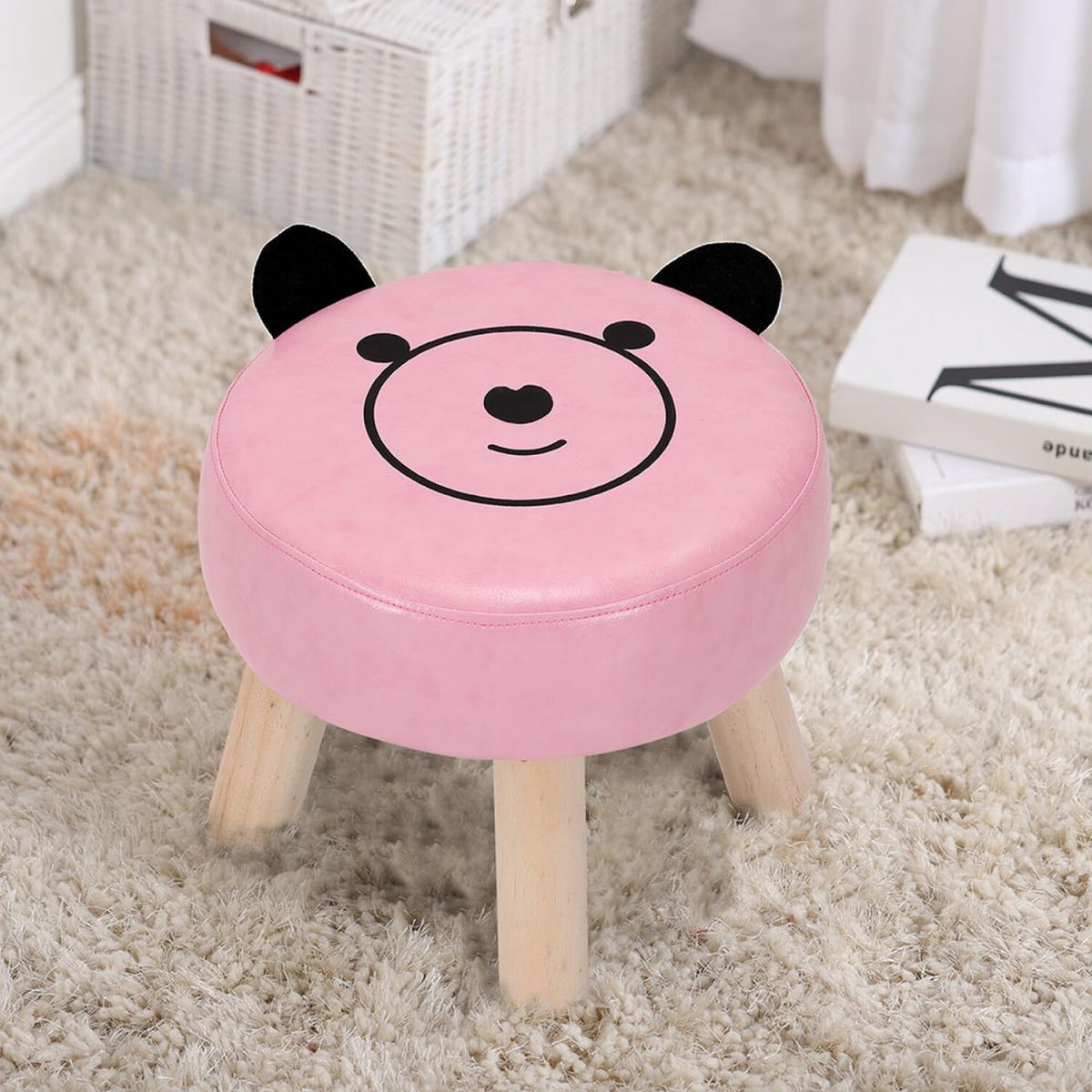 Round Smile Face Ottoman - Pink – image 8