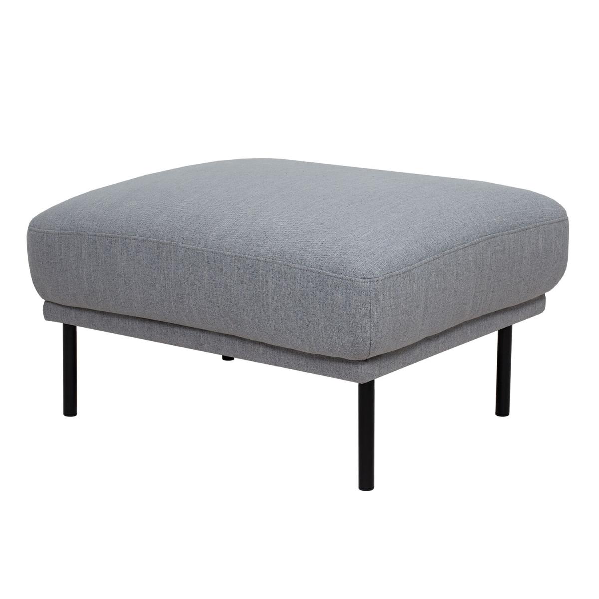 Larvik Black Leg Footstool - Grey – image 3