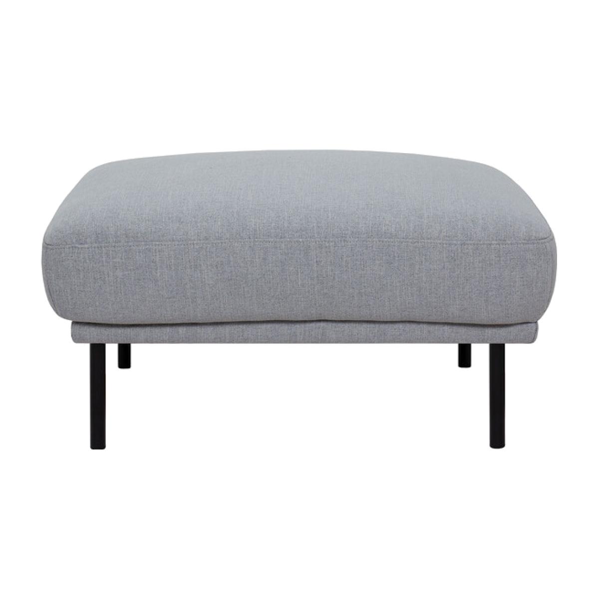 Larvik Black Leg Footstool - Grey – image 1