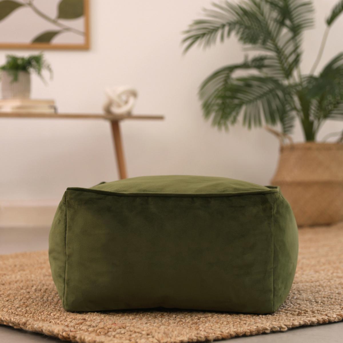 icon Velvet Footstool - Forest Green – image 11