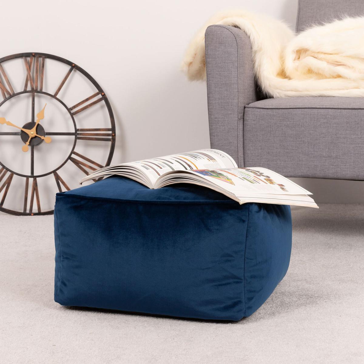 icon Velvet Footstool - Forest Green – image 3