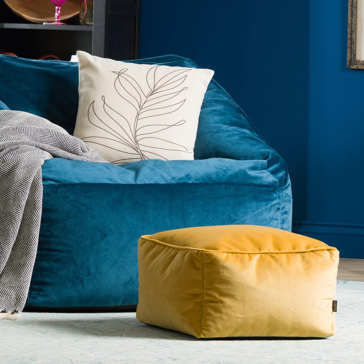 icon Velvet Footstool - Forest Green – image 5
