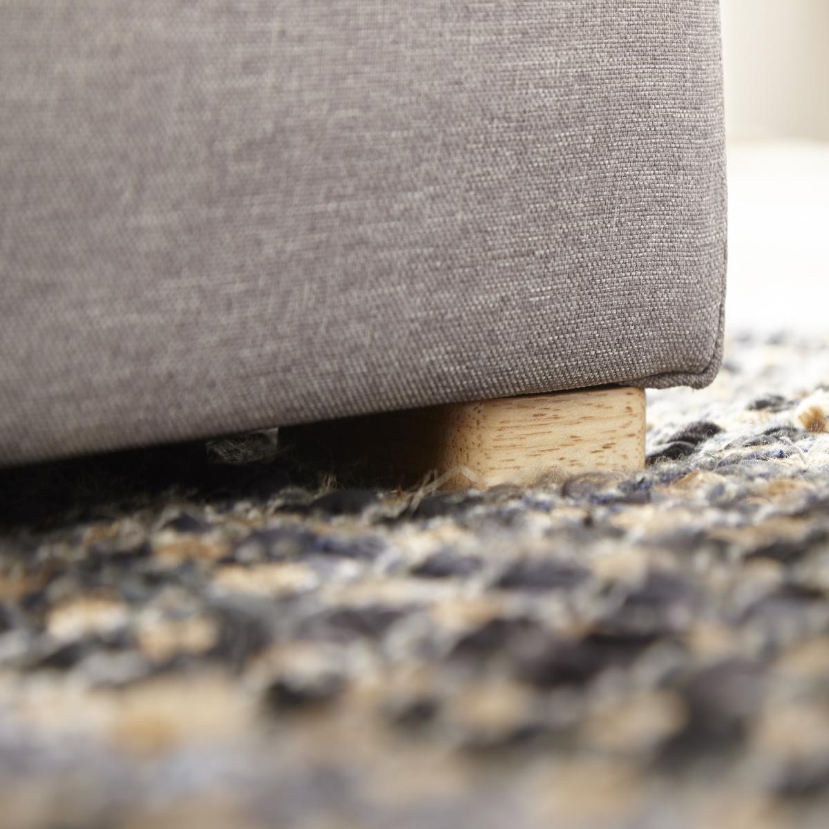 Dauphine Square Storage Footstool - Light Grey – image 4