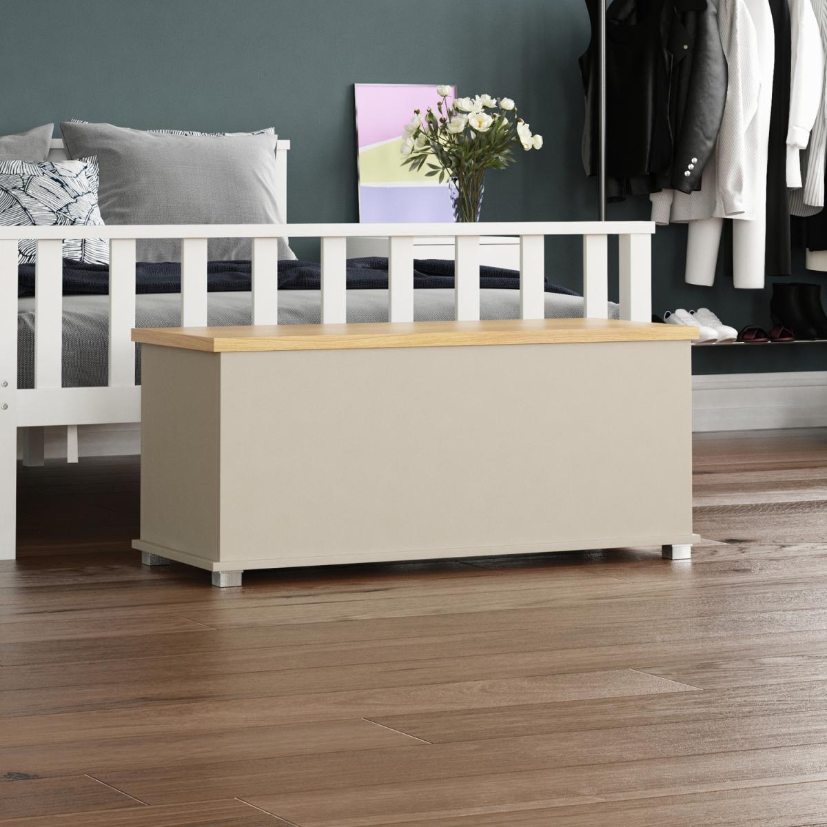 Arlington Storage Ottoman, Grey - Grey – image 4
