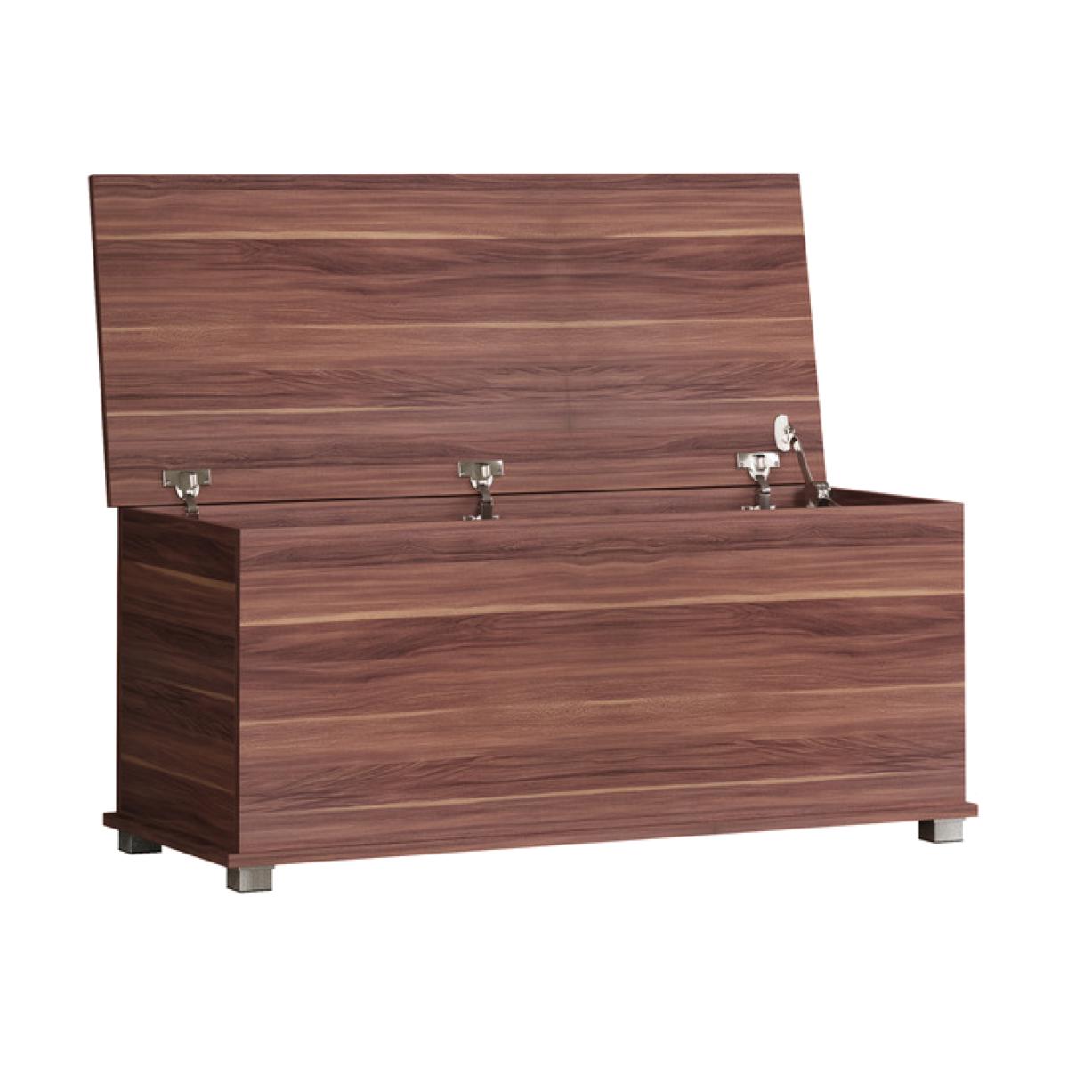 Leon Storage Ottoman - Walnut – image 1
