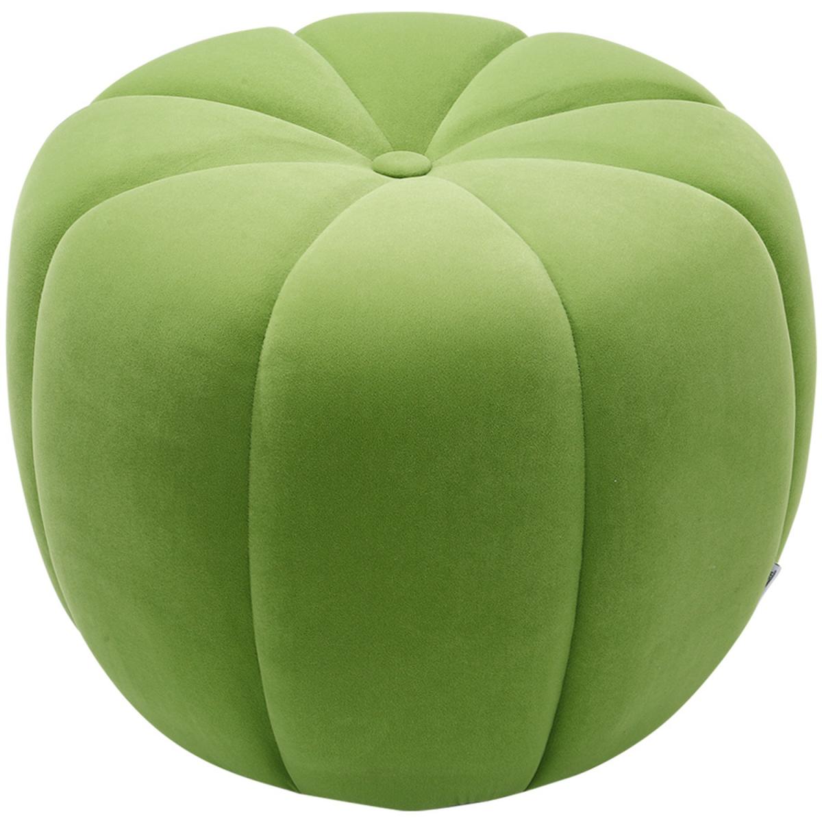 Pumpkin shaped Upholstered Footstool - Pink / 45cm – image 14