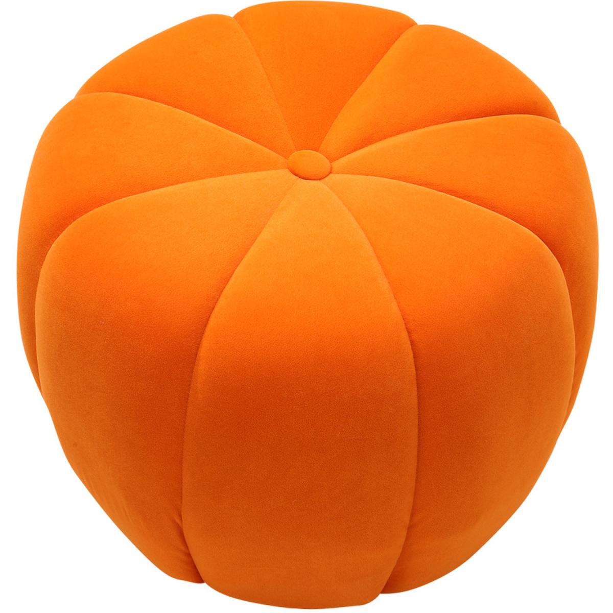 Pumpkin shaped Upholstered Footstool - Pink / 45cm – image 20