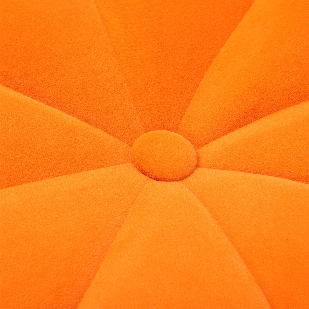 Pumpkin shaped Upholstered Footstool - Pink / 45cm – image 22