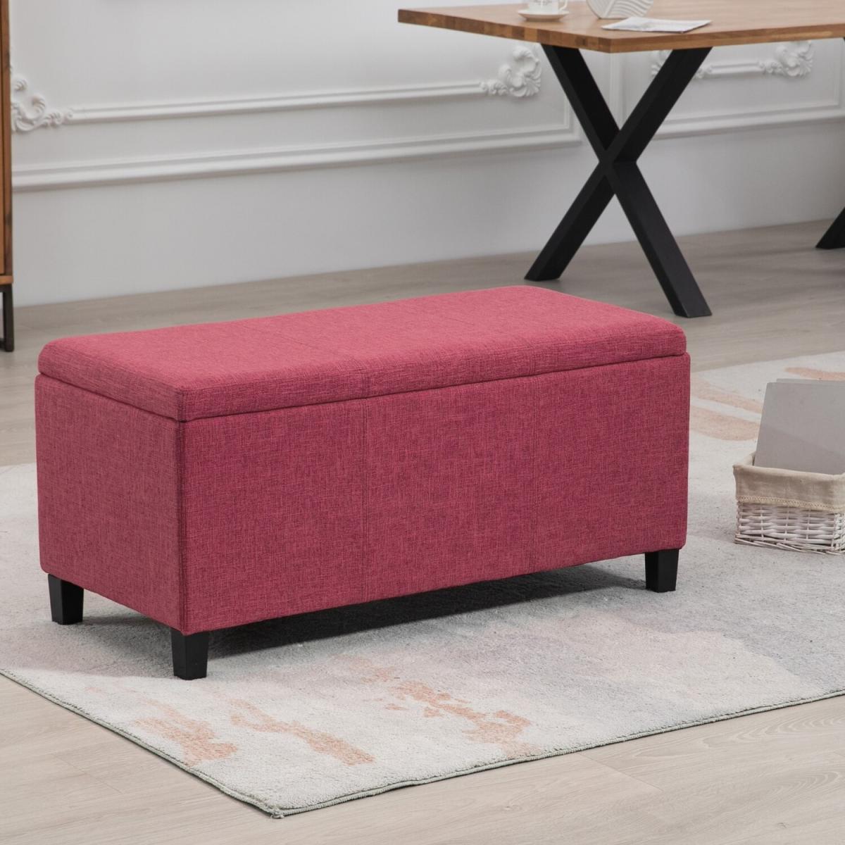 Henbury Fabric Storage Ottoman - Pink – image 2