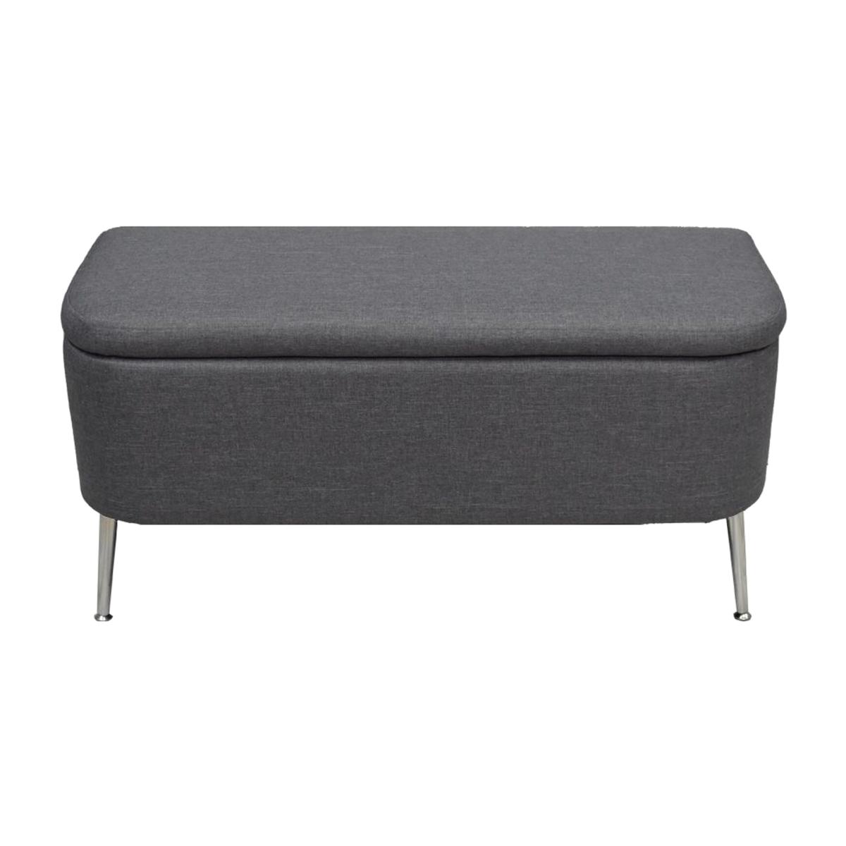 Modern Ottoman Storage Seat - Grey – image 1