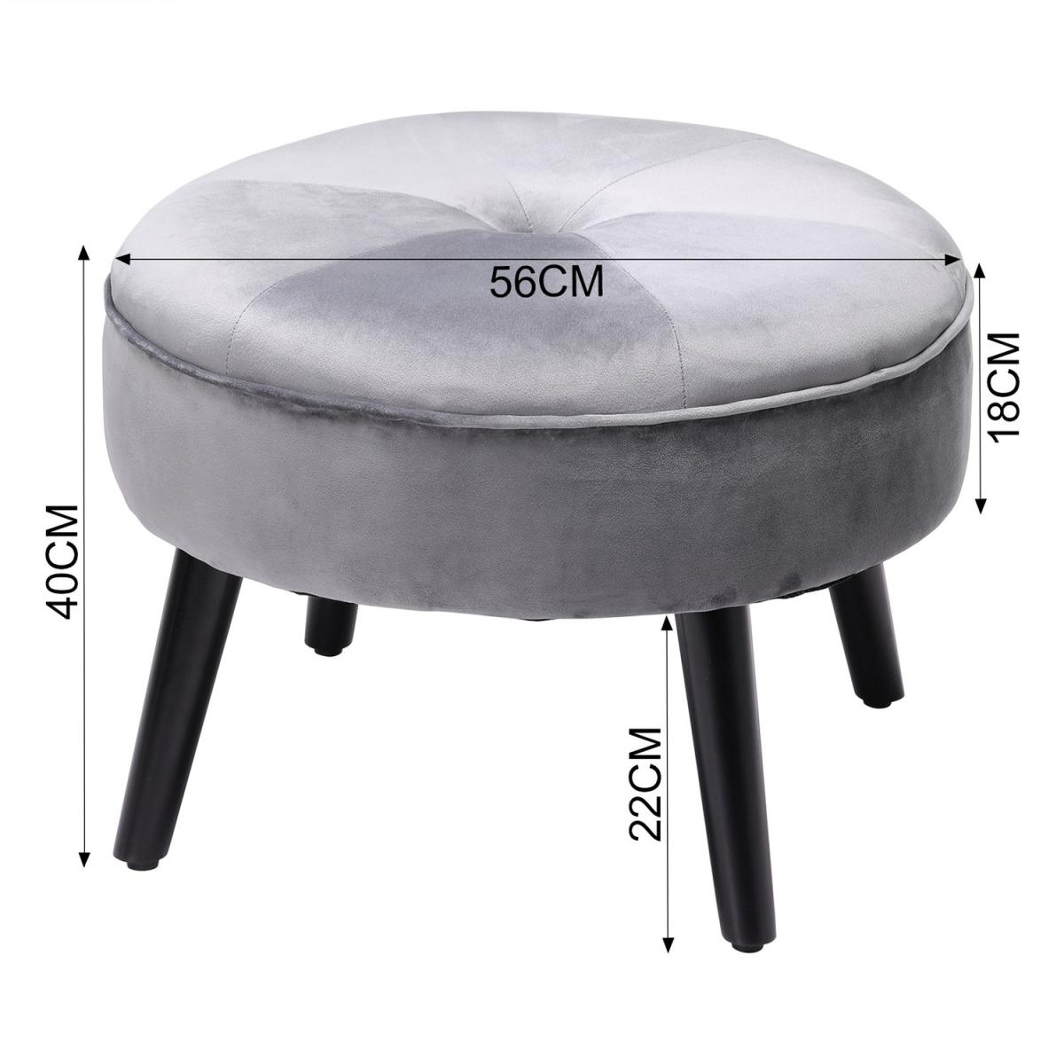 Casual Round Ottoman - Pink – image 13