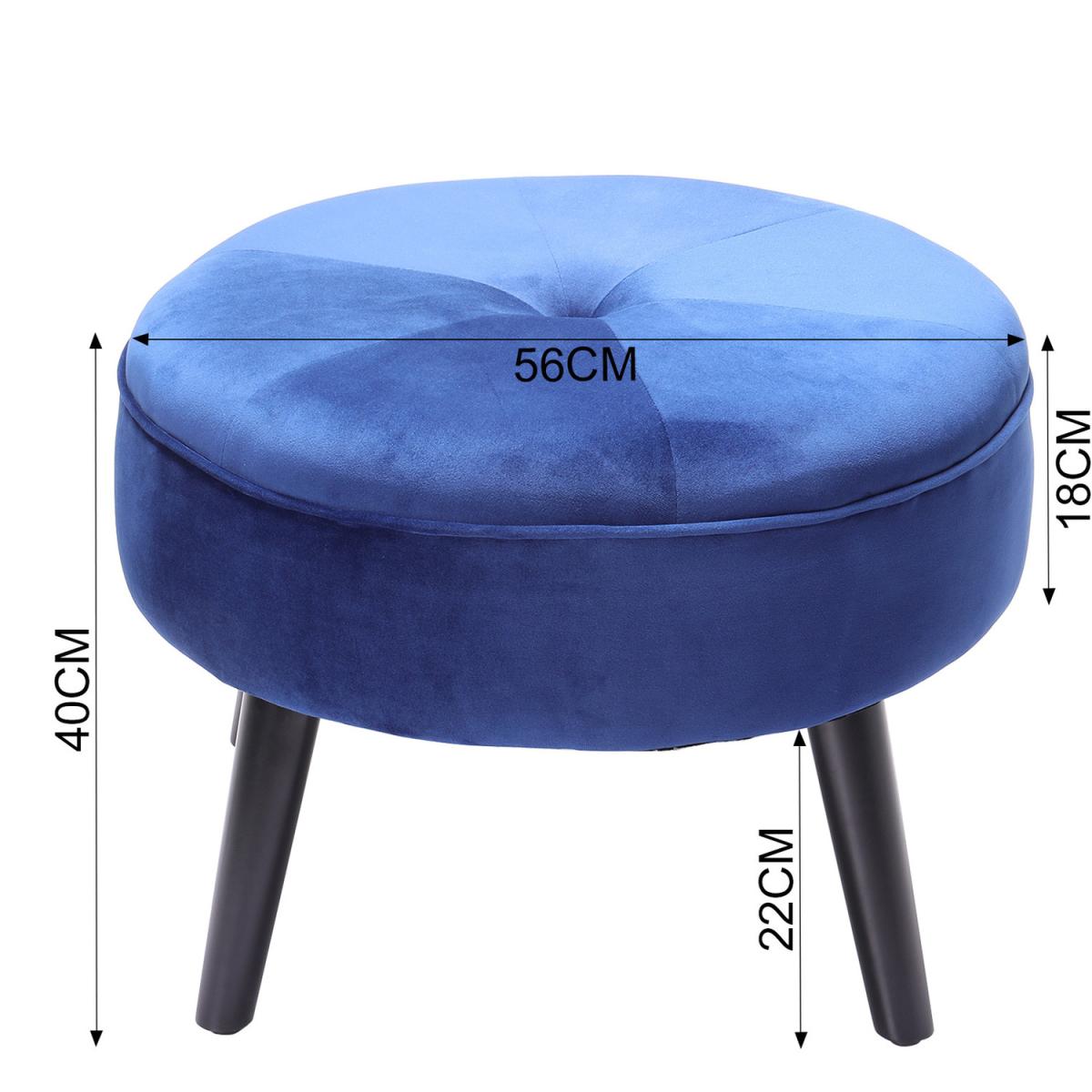 Casual Round Ottoman - Pink – image 14