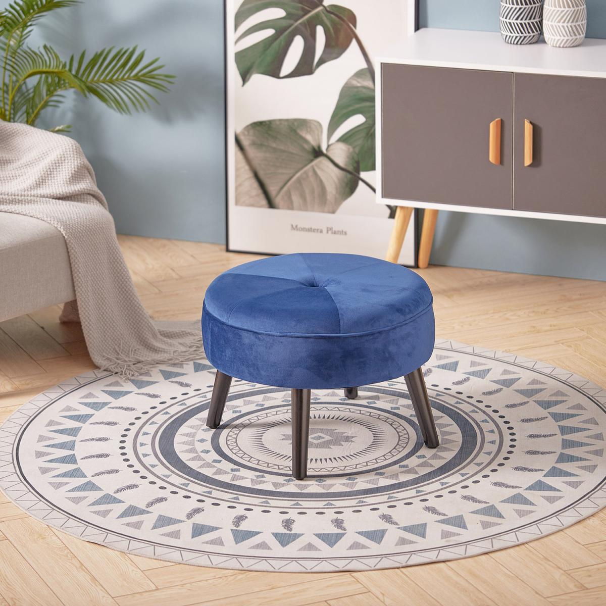 Casual Round Ottoman - Pink – image 15