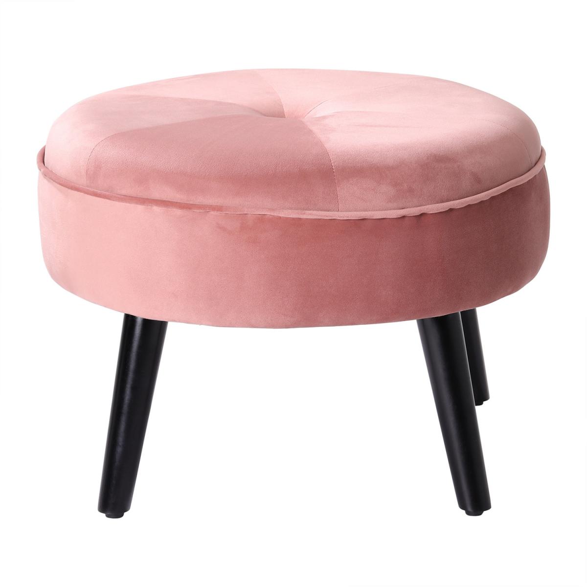Casual Round Ottoman - Pink – image 5