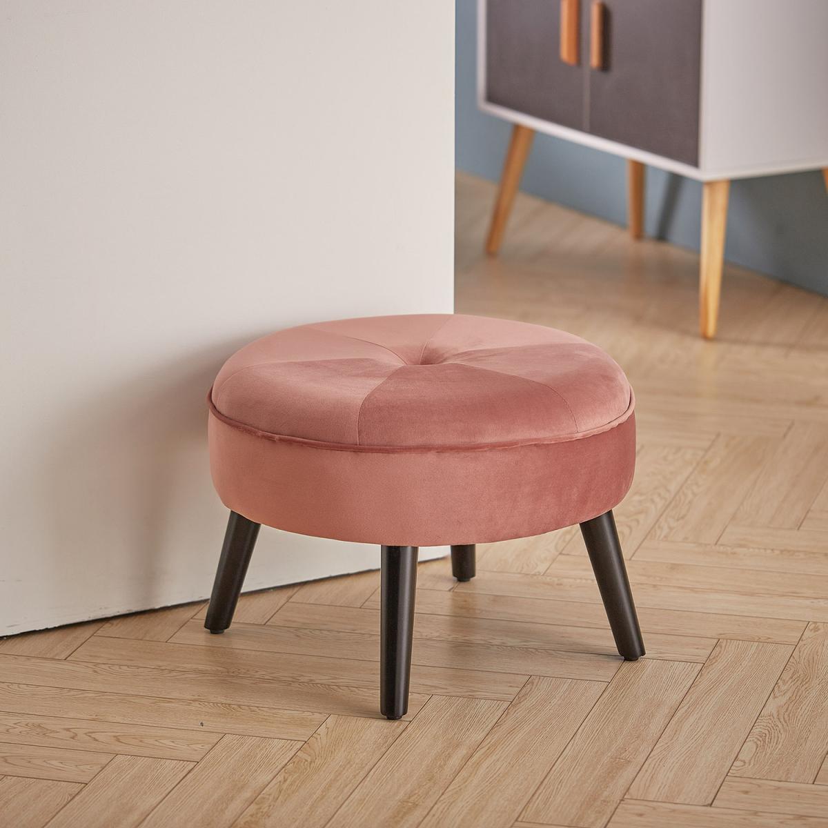Casual Round Ottoman - Pink – image 6