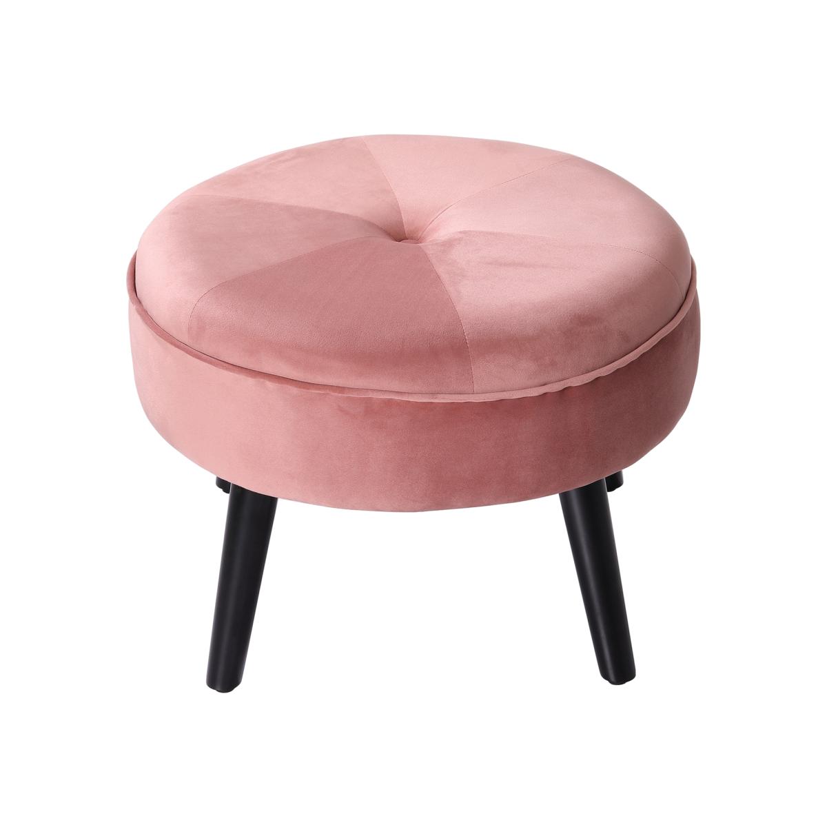 Casual Round Ottoman - Pink – image 1