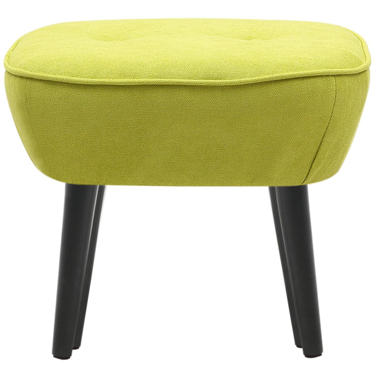 Linen Fabric Sofa Footstool - Glass Green – image 2
