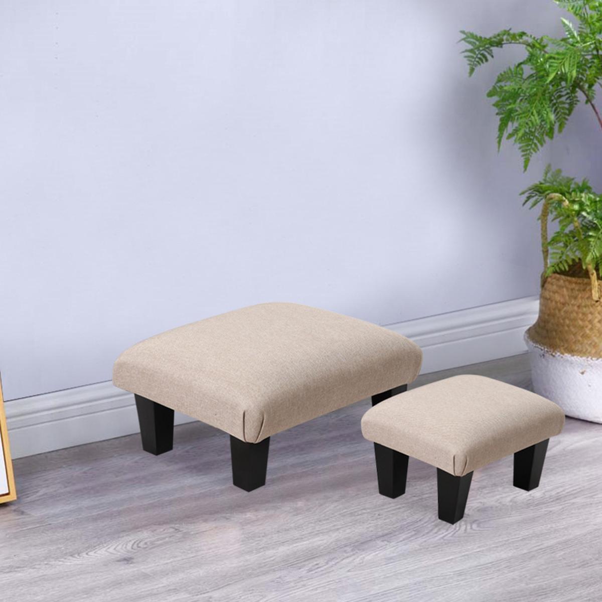 Linen Casual Footstools - Light Grey / 32cm – image 16
