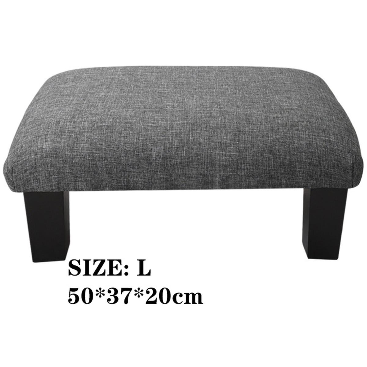 Linen Casual Footstools - Light Grey / 32cm – image 22