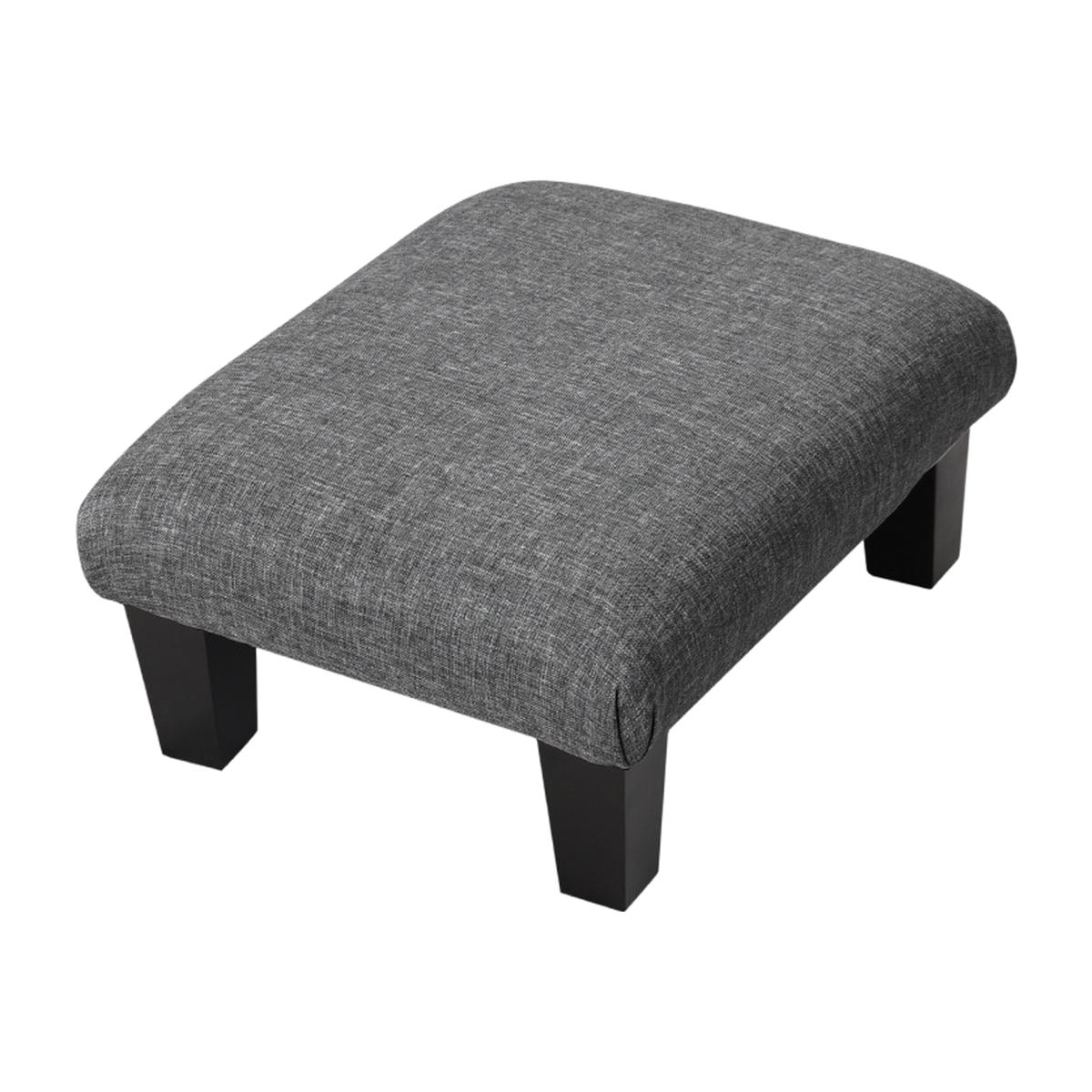 Linen Casual Footstools - Light Grey / 32cm – image 1