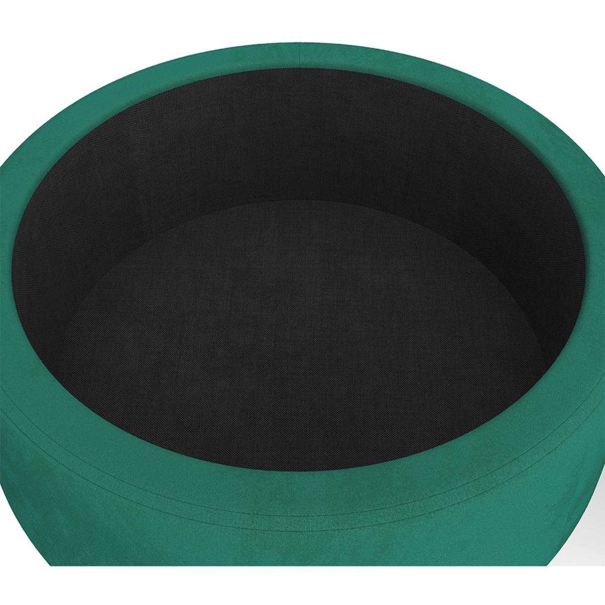 Round Tufted Storage Ottoman Foot Rest Vanity Seat With Petaloid Lid Green - Green – image 6
