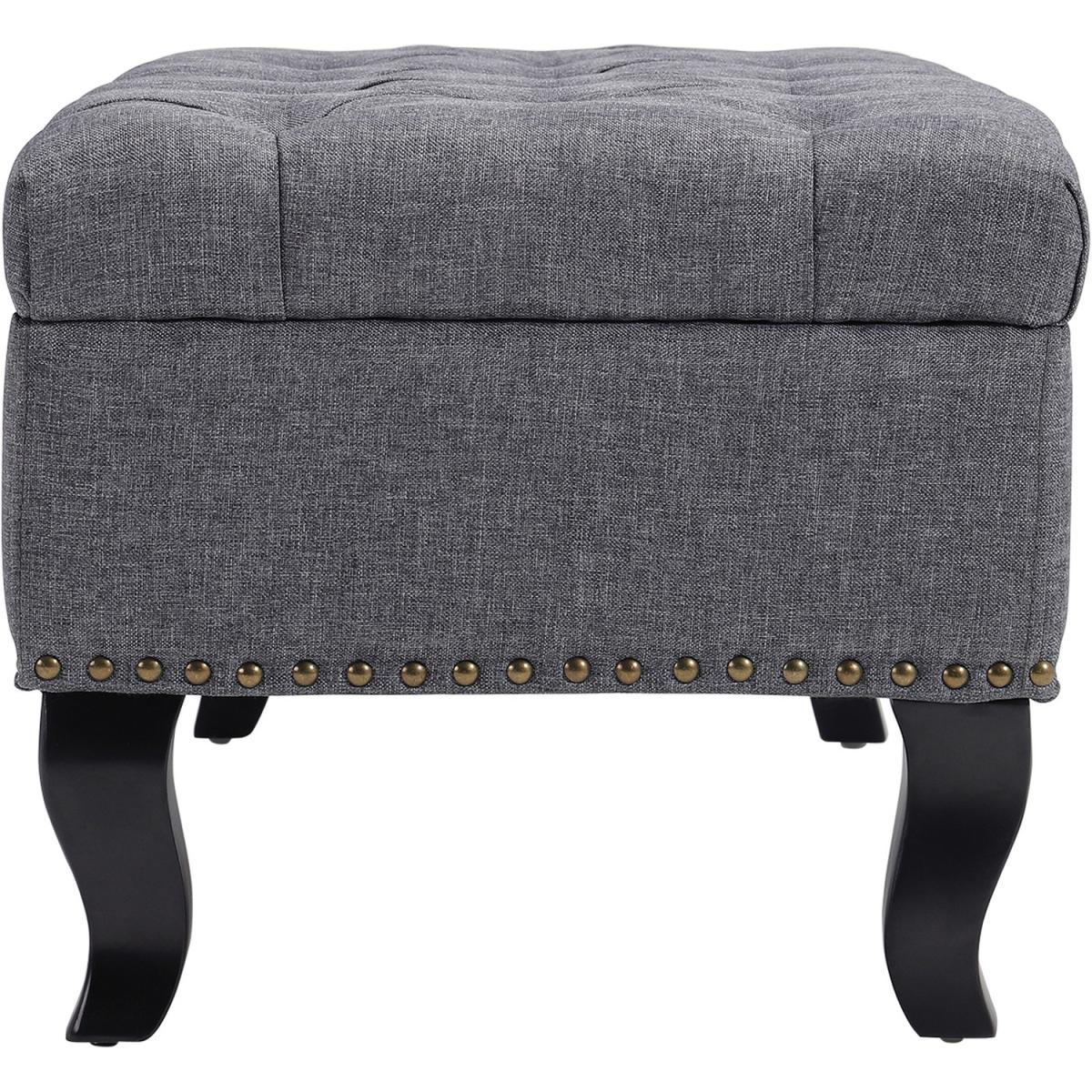 Rectangle Footstools - Grey – image 5