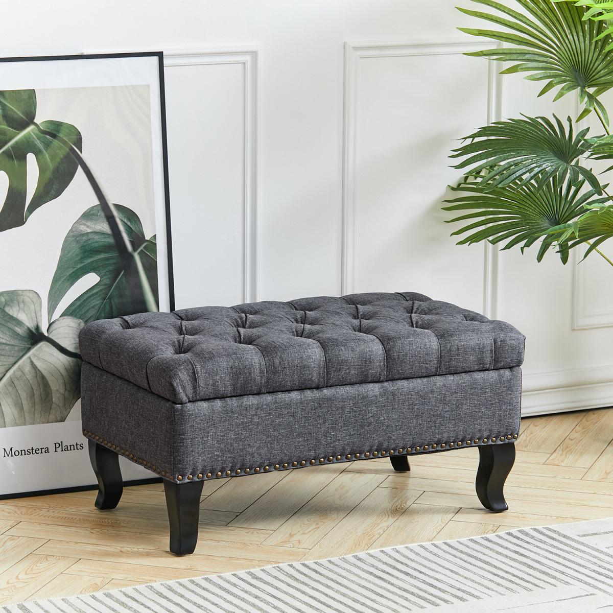 Rectangle Footstools - Grey – image 6