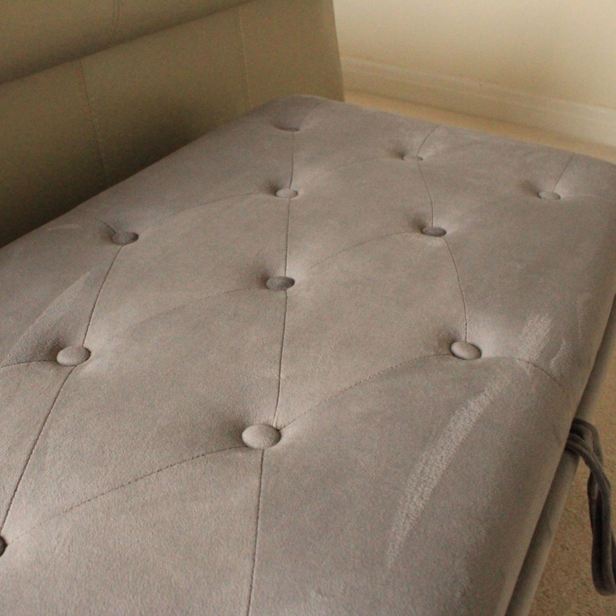Kosy koala Chester Button Ottoman Storage Footstool - Grey – image 3
