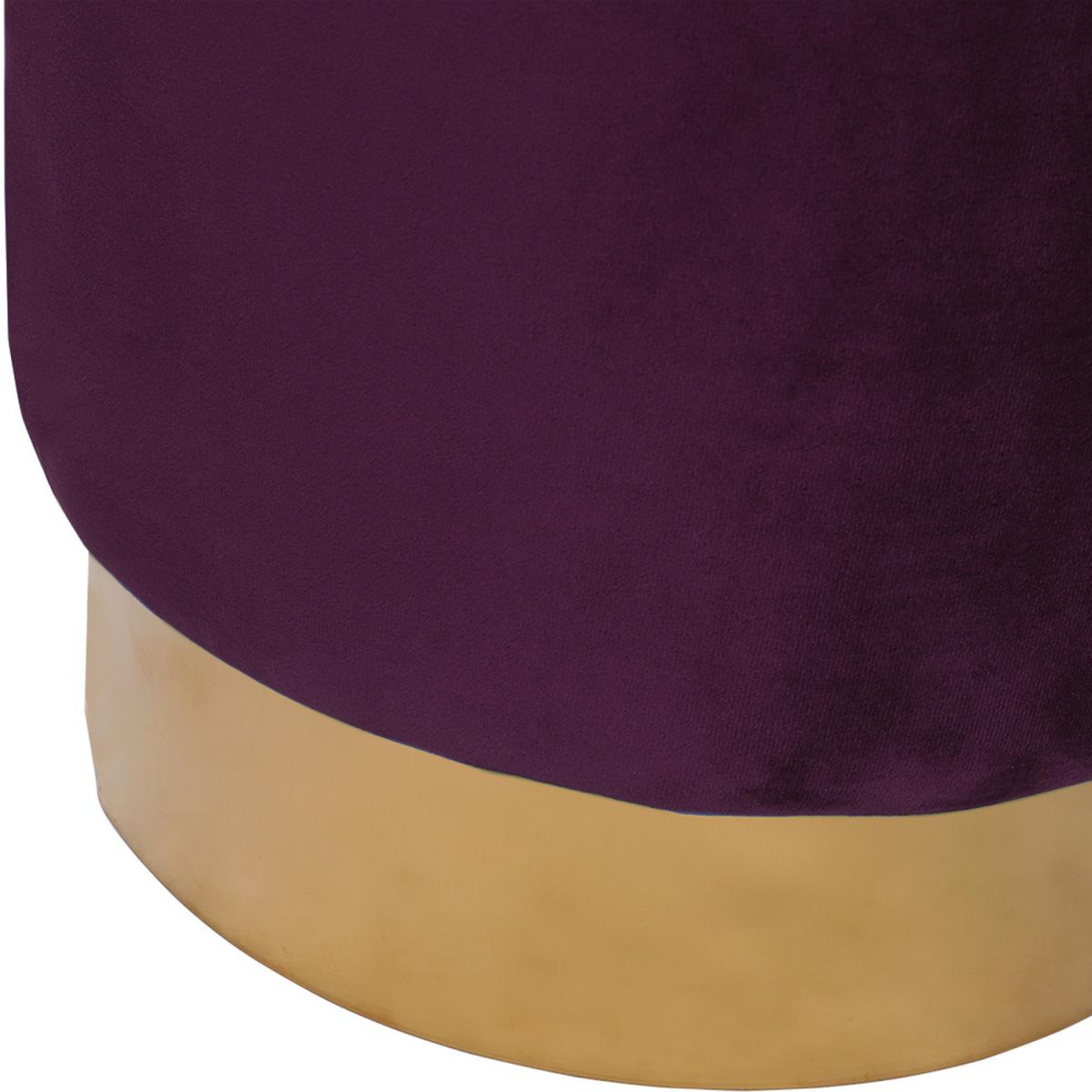 Small Velvet Ottoman - Green – image 13
