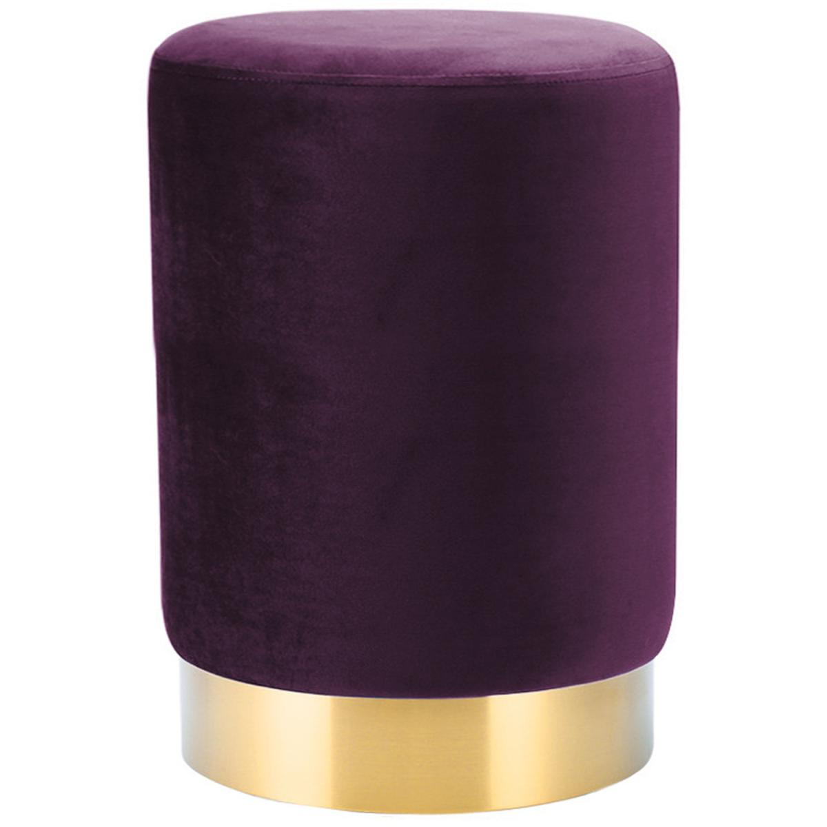 Small Velvet Ottoman - Green – image 16